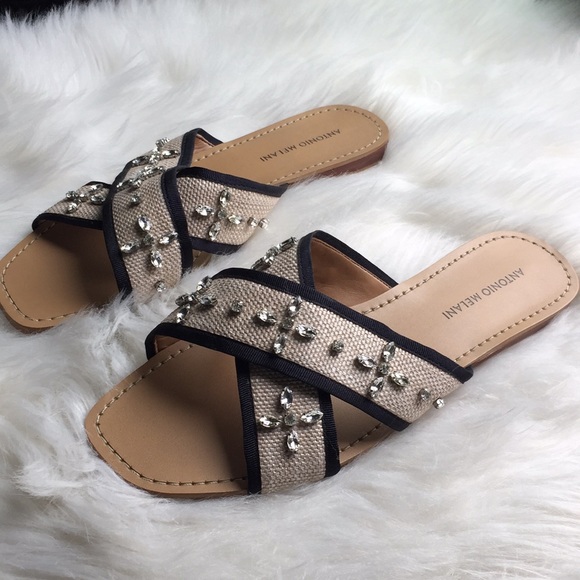 Antonio Melani rhinestone sandals size 9.5 womens - Picture 2 of 6
